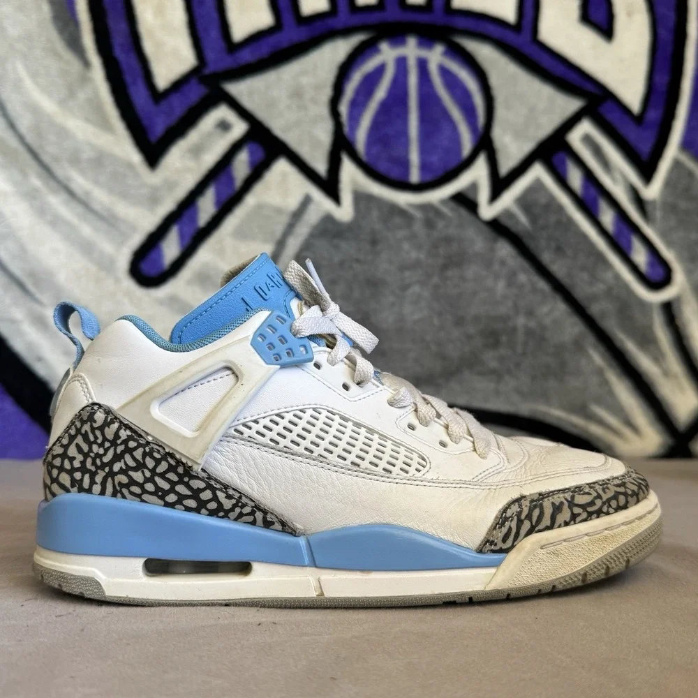 Size 8 - Air Jordan Spizike Low UNC Men's White Blue Shoes FQ1759-141‎